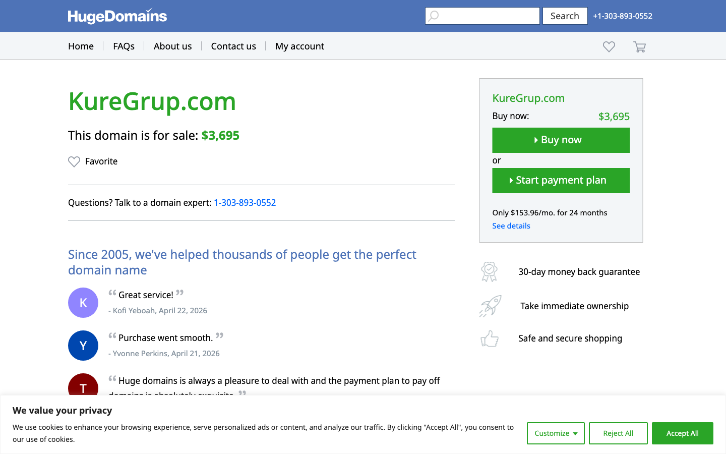 Küre Grup — site ekran görüntüsü