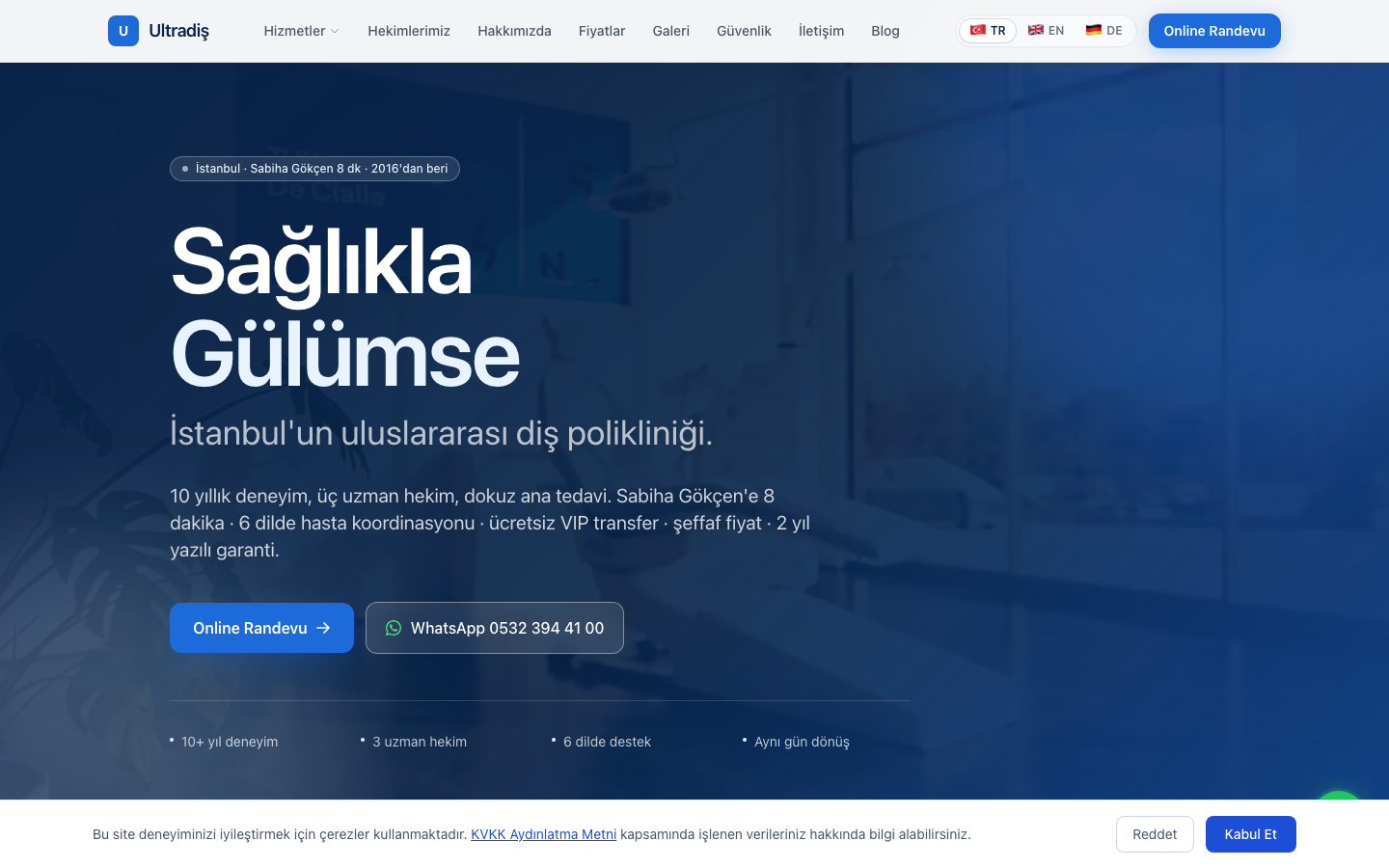 Ultradiş · Berlin — site ekran görüntüsü